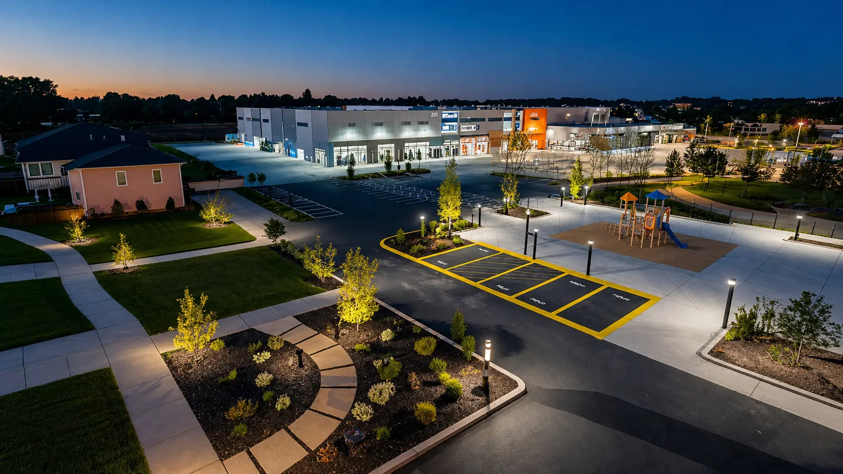 What Types of Outdoor Lighting Give the Best ROI for Houston Businesses