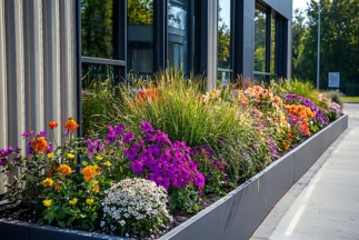 Corporate Offices Flower Bed Maintenance
