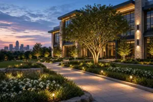 LED Landscape Lighting Benefits for Businesses in Dallas