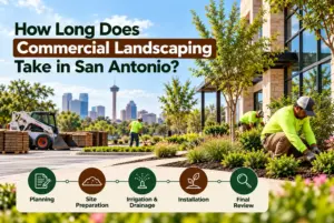 How Long Does Commercial Landscaping Take in San Antonio